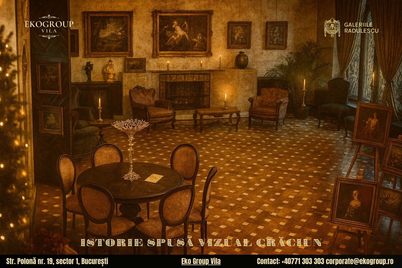 Povestea Crăciunului în anii ’30 la Eko Group Vila: o călătorie fermecătoare prin artă și istorie